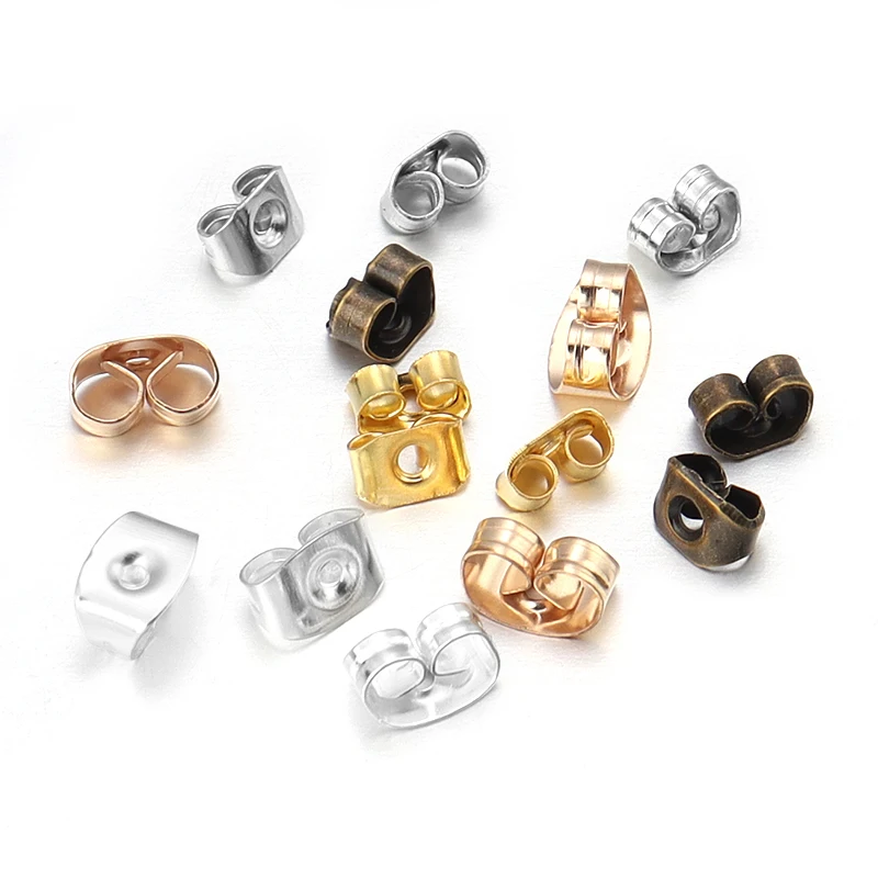 SAUVOO 200pcs/lot Metal Earring Backs Replacement Nut Friction Push-Back for Studs Earring Setting Base Earring Back Plug
SAUVOO 200pcs/lot Metal Earring Backs Replacement Nut Friction Push-Back for Studs Earring Setting Base Earring Back Plug