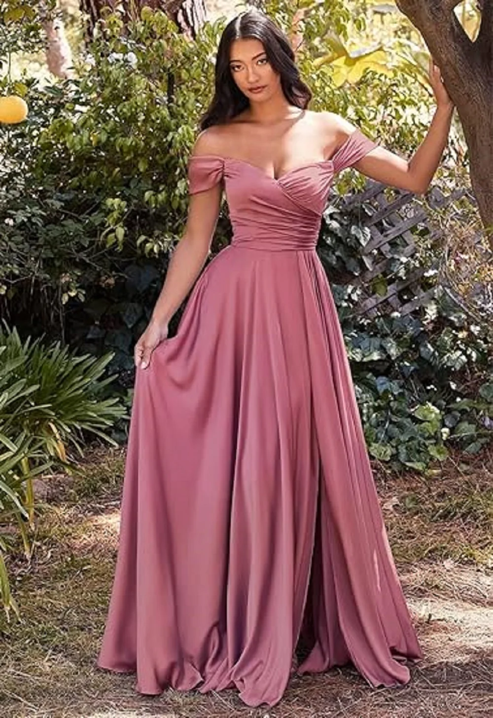 Woman Elegant Pink Satin Bridesmaid Dresses Off Shoulder Draped A-Line Pleated 2025 Simple Wedding Party Prom Gowns Customized
Woman Elegant Pink Satin Bridesmaid Dresses Off Shoulder Draped A-Line Pleated 2025 Simple Wedding Party Prom Gowns Customized