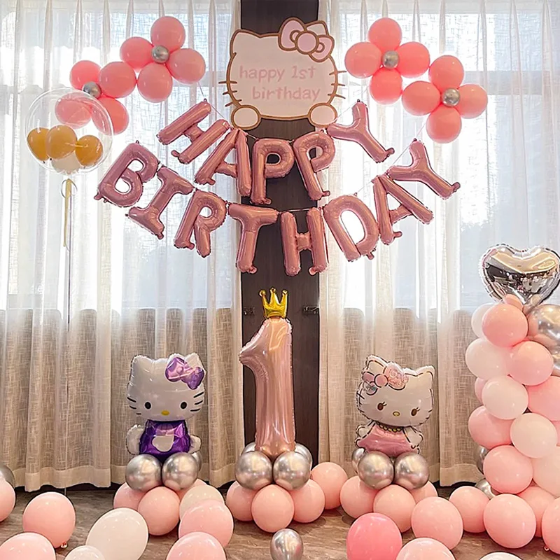 Hello Kitty Metallic Aluminum Foil Number Balloon Set Children's Cute Girl Happy Birthday Party Decoration Baby Shower Supplies
Hello Kitty Metallic Aluminum Foil Number Balloon Set Children's Cute Girl Happy Birthday Party Decoration Baby Shower Supplies