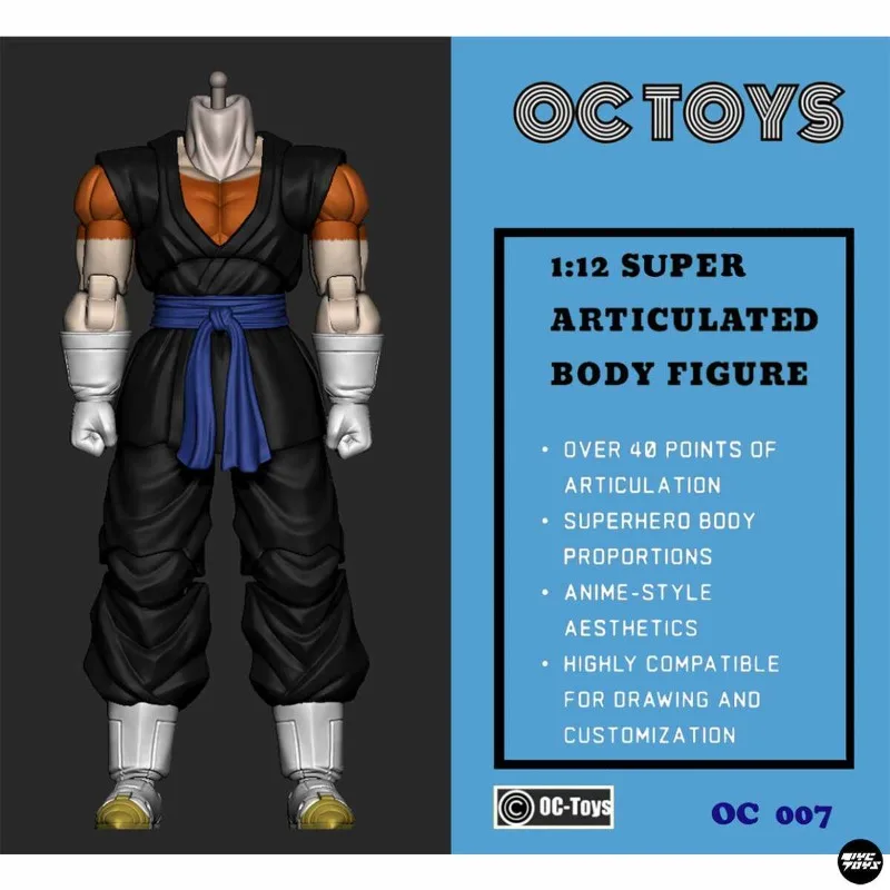 YGmw Studio (OC TOYS) Dragon Ball Vegeta Action Figures Dragon Ball 1/12 SHF Vegetto Figurine Vigeto 3.0 Body Accessories Toys
YGmw Studio (OC TOYS) Dragon Ball Vegeta Action Figures Dragon Ball 1/12 SHF Vegetto Figurine Vigeto 3.0 Body Accessories Toys