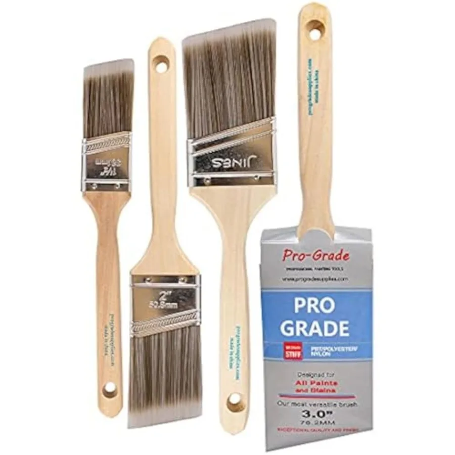 - Paint Brushes - 4 Pack Variety Angle Paint Brushes
- Paint Brushes - 4 Pack Variety Angle Paint Brushes