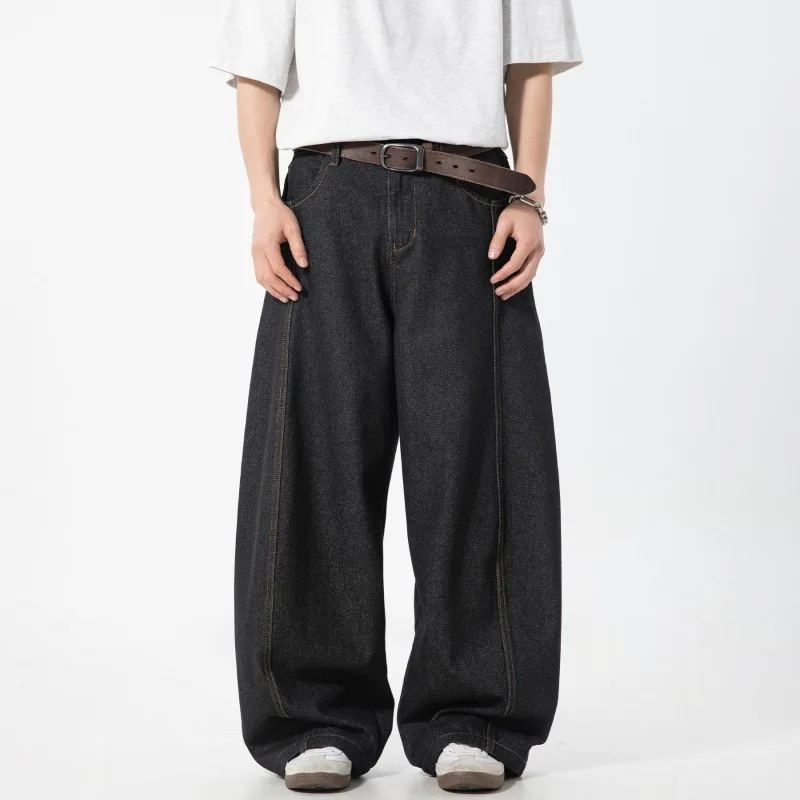 Color-Block Stitching Split Jeans for Men Spring Summer Style Scimitar Pants Loose Fit Semi-Elastic Trendy Brand Long Pants N69B
Color-Block Stitching Split Jeans for Men Spring Summer Style Scimitar Pants Loose Fit Semi-Elastic Trendy Brand Long Pants N69B