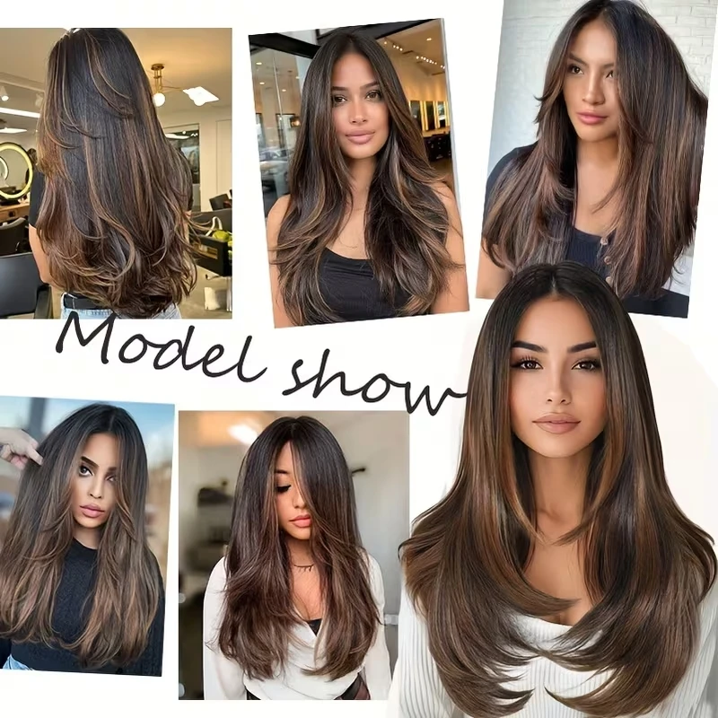 22Inch Synthetic Long Straight V-Shaped Layered Clip-In Hair Extensions for Women Invisible Seamless Hairpiece for Women extensiones silicona hair extensions extensiones de cabello natural hair extension
22Inch Synthetic Long Straight V-Shaped Layered Clip-In Hair Extensions for Women Invisible Seamless Hairpiece for Women extensiones silicona hair extensions extensiones de cabello natural hair extension