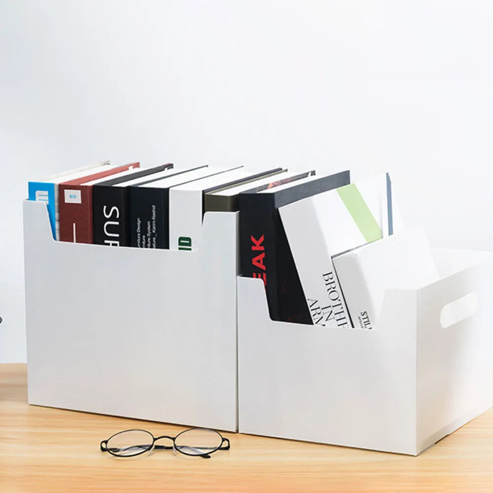 2pcs Book Storage Boxes Desktop Simple Large Capacity File Storage Cases For Home Office Magazines Books Organizerswhite
2pcs Book Storage Boxes Desktop Simple Large Capacity File Storage Cases For Home Office Magazines Books Organizerswhite