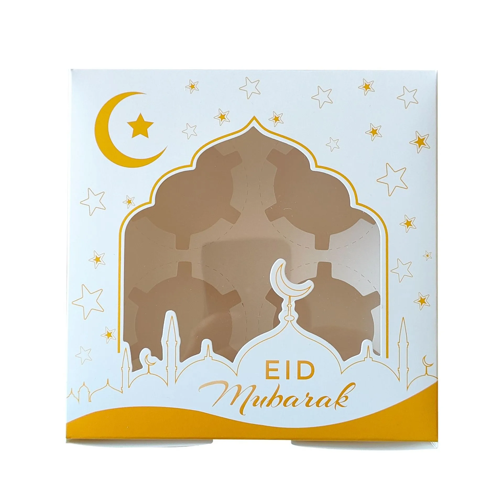 Eid Mubarak Dessert Tart Box Middle East New Year Moon Gift Packaging Box Eid AL Adha Happy 2025 Eid Mubarak Party Supplies
Eid Mubarak Dessert Tart Box Middle East New Year Moon Gift Packaging Box Eid AL Adha Happy 2025 Eid Mubarak Party Supplies