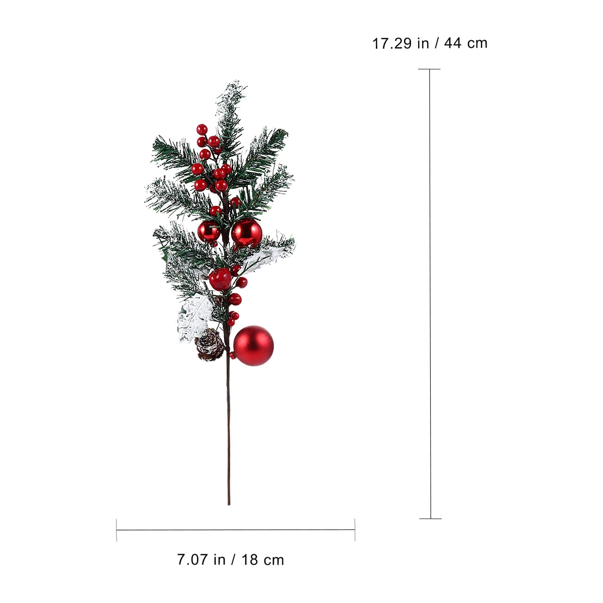 2Pcs Christmas Pine Tree Branches Lifelike Artificial Decoration Colorful Xmas Pine Picks for Tree Centerpiece Holiday Party 
2Pcs Christmas Pine Tree Branches Lifelike Artificial Decoration Colorful Xmas Pine Picks for Tree Centerpiece Holiday Party