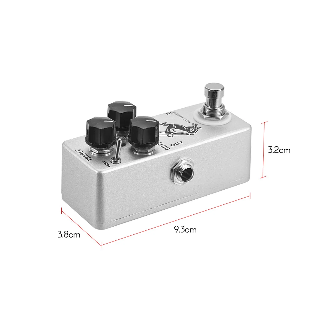 MIni Guitar Effect Pedal True Bypass Full Metal Shell MOSKY Classic Silver Horse Guitar Pedal Overdrive
MIni Guitar Effect Pedal True Bypass Full Metal Shell MOSKY Classic Silver Horse Guitar Pedal Overdrive
