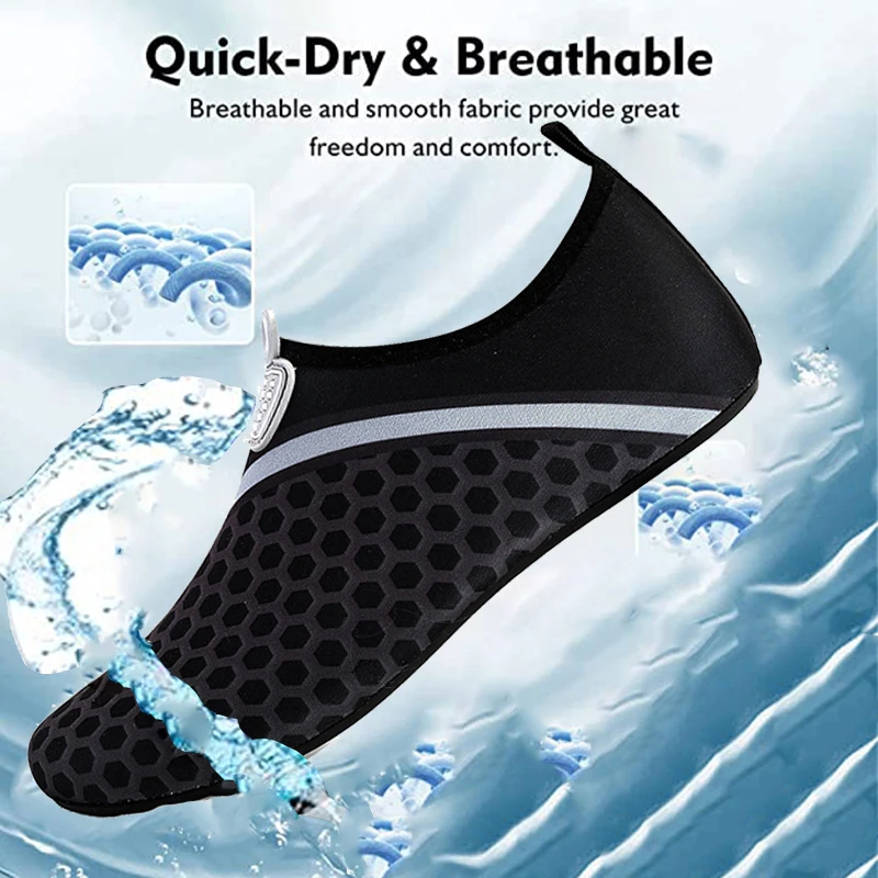 Men Water Aqua Shoes Women Swimming Sneakers Barefoot Sandals Beach Wading Flats Unisex Breathable Quick Dry Footwear
Men Water Aqua Shoes Women Swimming Sneakers Barefoot Sandals Beach Wading Flats Unisex Breathable Quick Dry Footwear