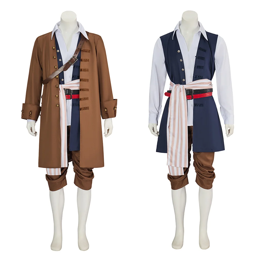 Movie Jack Cosplay Suit Medieval Pirate Uniform Suit Men Shirt Vest Pants Jacket Full Set Halloween Disguies Costume
Movie Jack Cosplay Suit Medieval Pirate Uniform Suit Men Shirt Vest Pants Jacket Full Set Halloween Disguies Costume