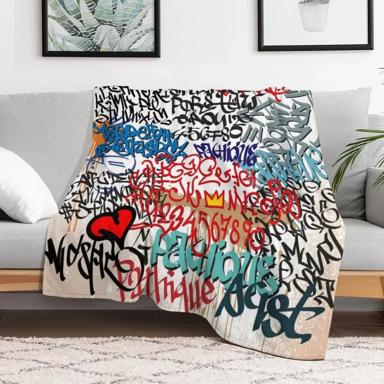 Graffiti Illustration - block street art Throw Blanket Winter beds Fashion Sofas wednesday Blankets
Graffiti Illustration - block street art Throw Blanket Winter beds Fashion Sofas wednesday Blankets