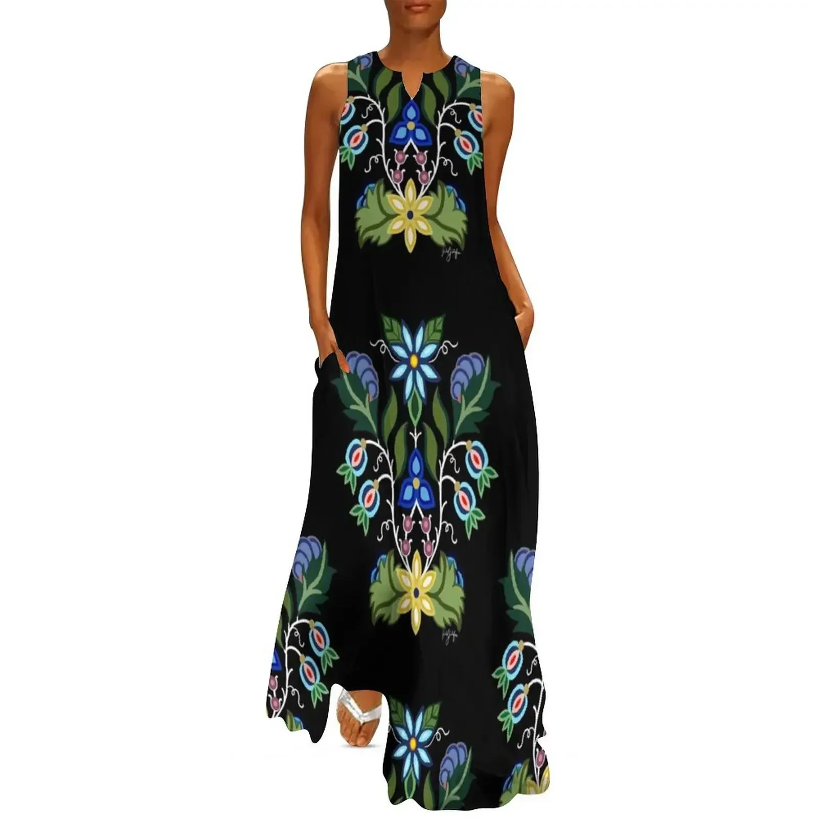 Ojibwe Floral Long Dress dresses ladies 2025 summer loose summer dress elegant women's sets Dress
Ojibwe Floral Long Dress dresses ladies 2025 summer loose summer dress elegant women's sets Dress