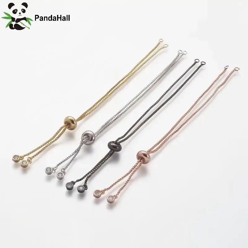 Pandahall 20Pcs Brass Adjustable Bracelet Chain With Rhinestone Long-Lasting Plated Slider Bracelets for Jewelry Making
Pandahall 20Pcs Brass Adjustable Bracelet Chain With Rhinestone Long-Lasting Plated Slider Bracelets for Jewelry Making
