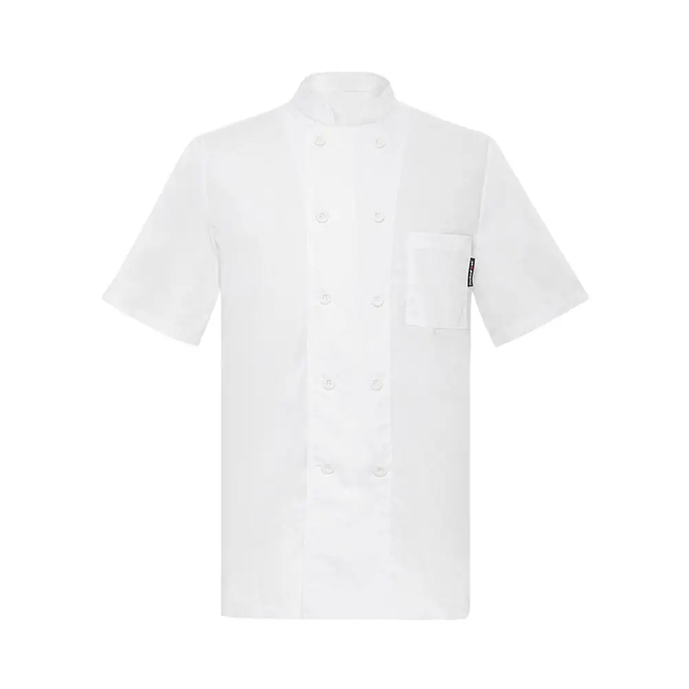 Куртка шеф-повара с короткими рукавами, белая смесь хлопка, XXL 65, 35, спуск почвы, 8 пуговиц, воротник-стойка спереди, серые пуговицы, разделенные
Куртка шеф-повара с короткими рукавами, белая смесь хлопка, XXL 65, 35, спуск почвы, 8 пуговиц, воротник-стойка спереди, серые пуговицы, разделенные
