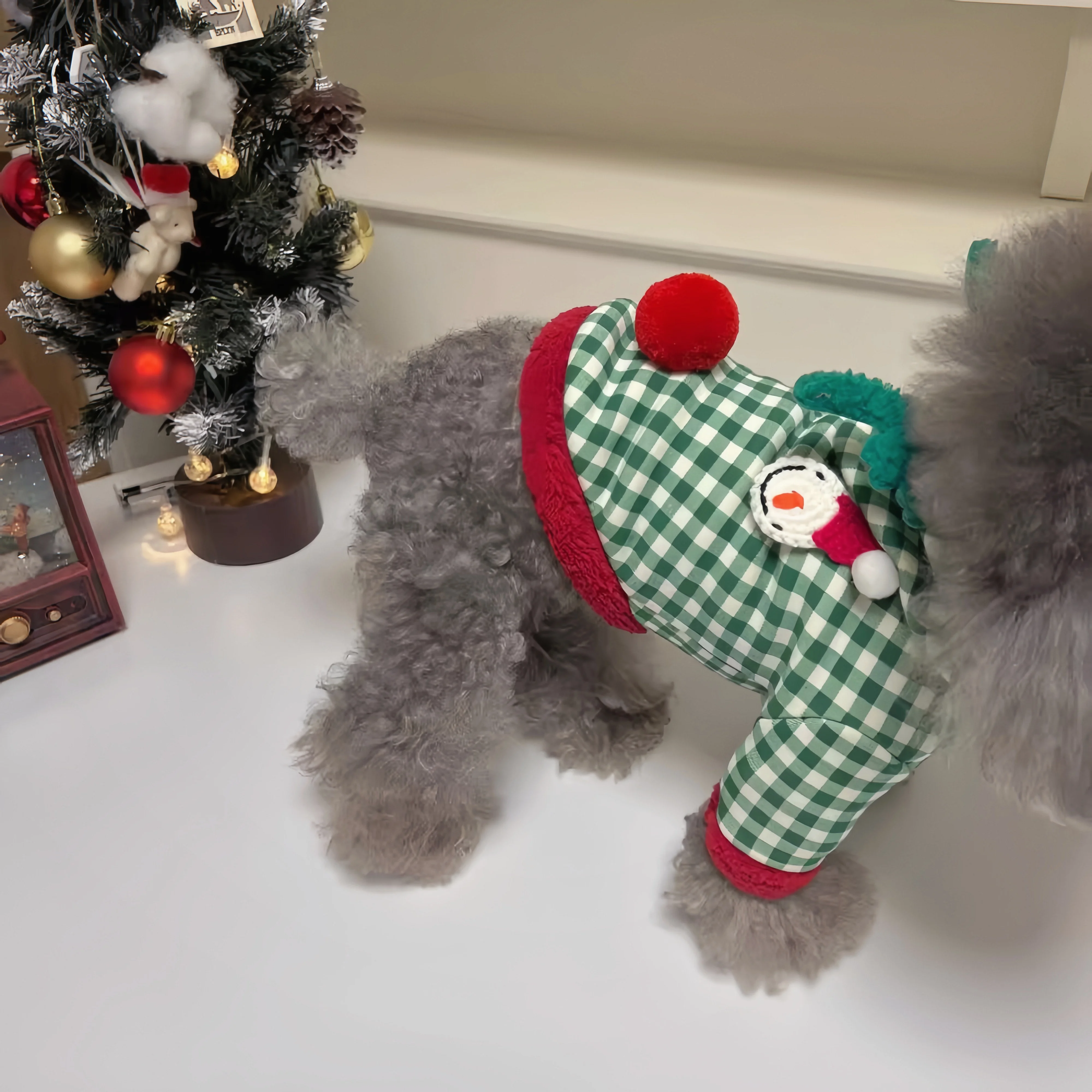 Christmas Pet Outfit Set Plaid Hoodie with Deer Antlers Winter Warm Pet Clothes for Small Medium Dogs Christmas Costume
Christmas Pet Outfit Set Plaid Hoodie with Deer Antlers Winter Warm Pet Clothes for Small Medium Dogs Christmas Costume