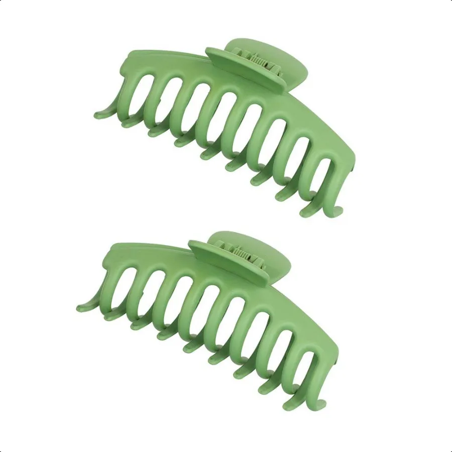 2 Pack Big Hair Claw Clips Nonslip Large Claw Clip for Women and Girls HairStrong Hold Grips Hair Accories 4 Inch Green
2 Pack Big Hair Claw Clips Nonslip Large Claw Clip for Women and Girls HairStrong Hold Grips Hair Accories 4 Inch Green