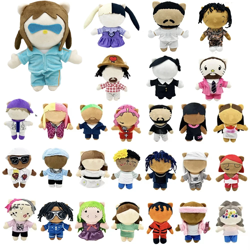 Tupac Mf Doom Kali Uchis LIL PEEP Plush Toy Doll with Clothes Stuffed Soft Plush Toys Fans Collect Gifts
Tupac Mf Doom Kali Uchis LIL PEEP Plush Toy Doll with Clothes Stuffed Soft Plush Toys Fans Collect Gifts