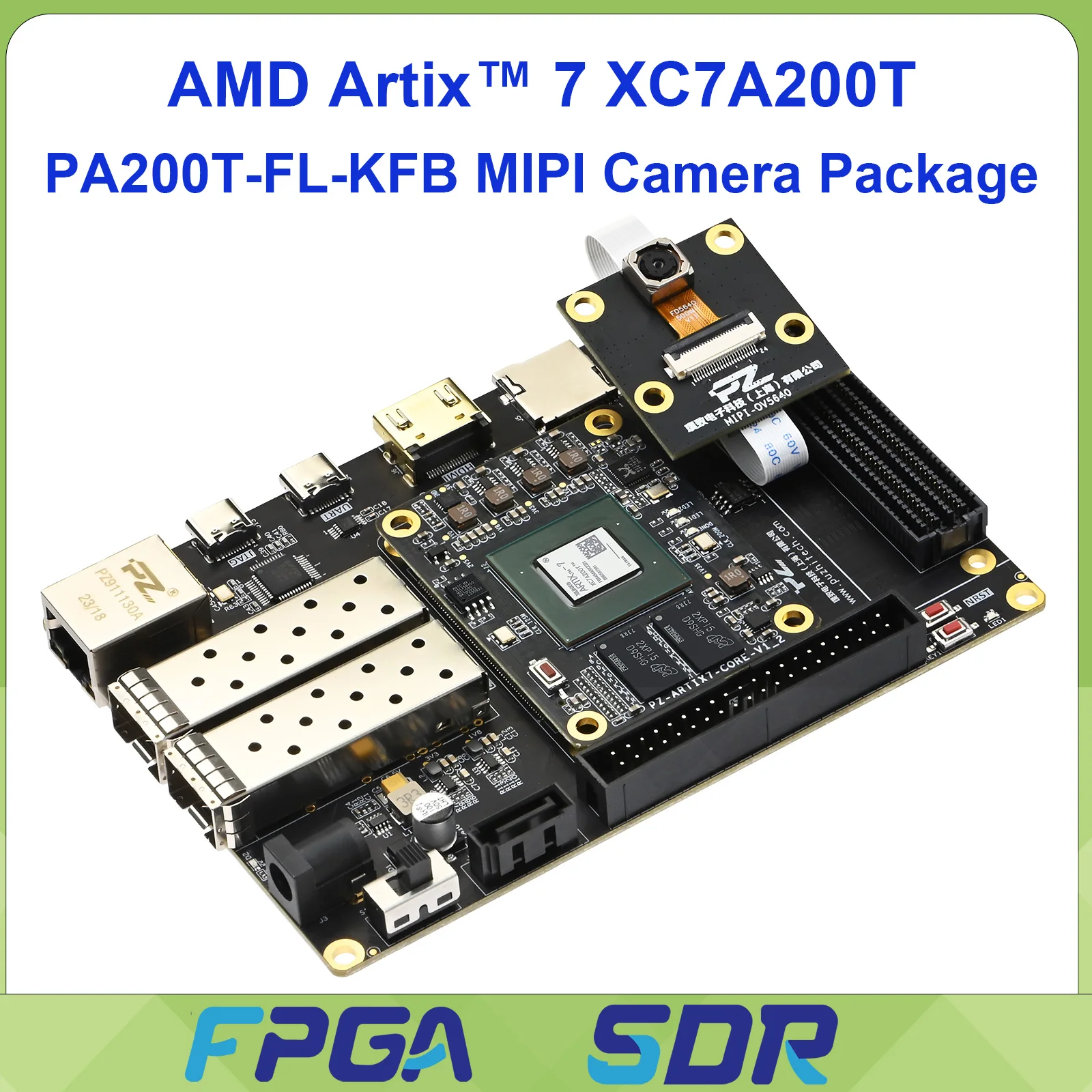 Puzhi PA200T-FL-KFB MIPI Camera Package AMD Artix7 Development Board XC7A A7 35T 75T 100T 200T PCIE HDMI Industrial Grade 
Puzhi PA200T-FL-KFB MIPI Camera Package AMD Artix7 Development Board XC7A A7 35T 75T 100T 200T PCIE HDMI Industrial Grade
