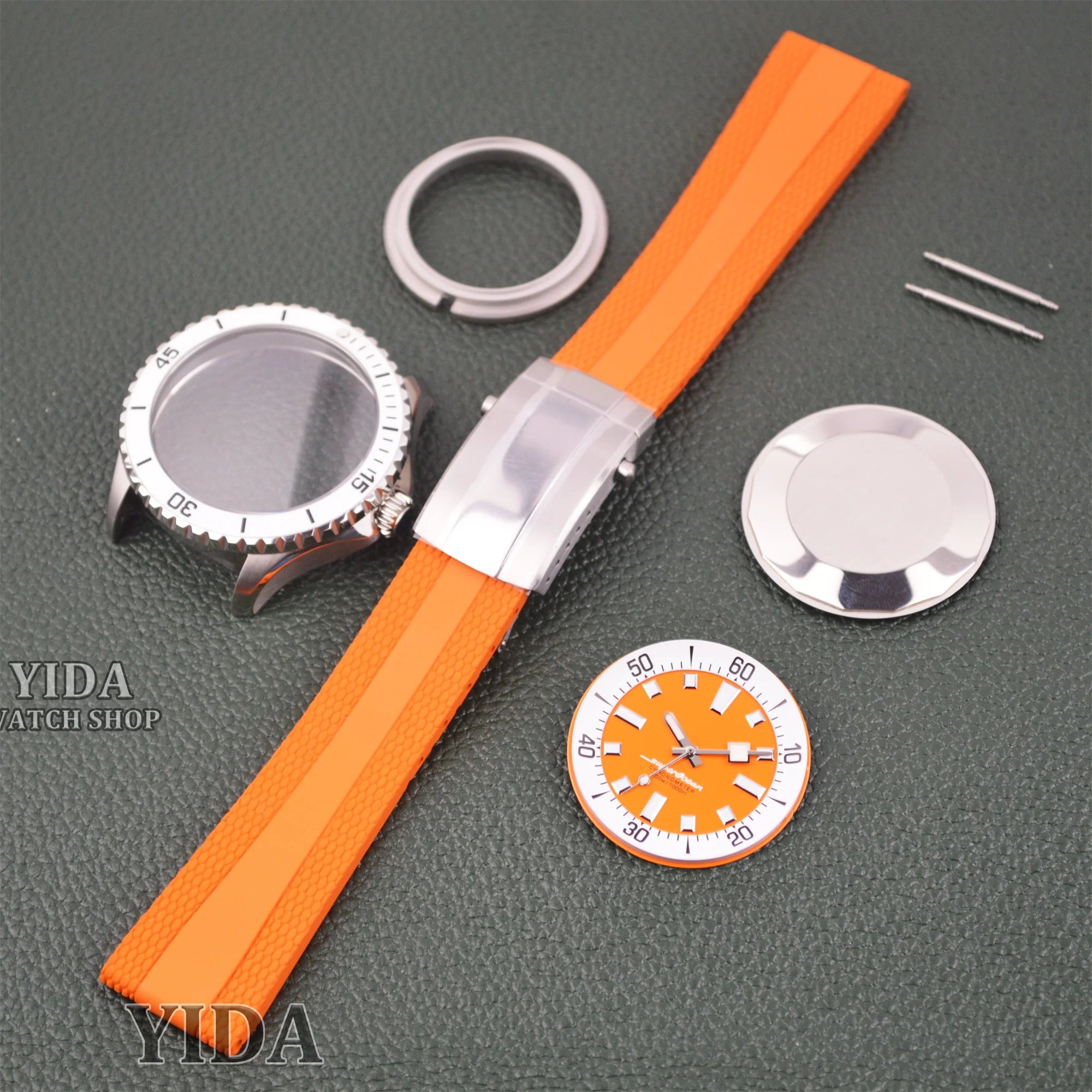 Watch Case Strap Dial Pointers for SUPEROCEAN NH35 Case 200m Waterproof Stainless Steel Sapphire Crystal fit NH35 NH36 Movement
Watch Case Strap Dial Pointers for SUPEROCEAN NH35 Case 200m Waterproof Stainless Steel Sapphire Crystal fit NH35 NH36 Movement