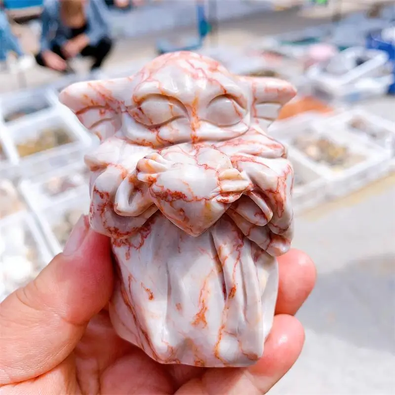 Natural Red Network Stone Cartoon Crystal Carving Healing Home Decoration Birthday Present Healthy Fengshui Children Toy 1pcs
Natural Red Network Stone Cartoon Crystal Carving Healing Home Decoration Birthday Present Healthy Fengshui Children Toy 1pcs