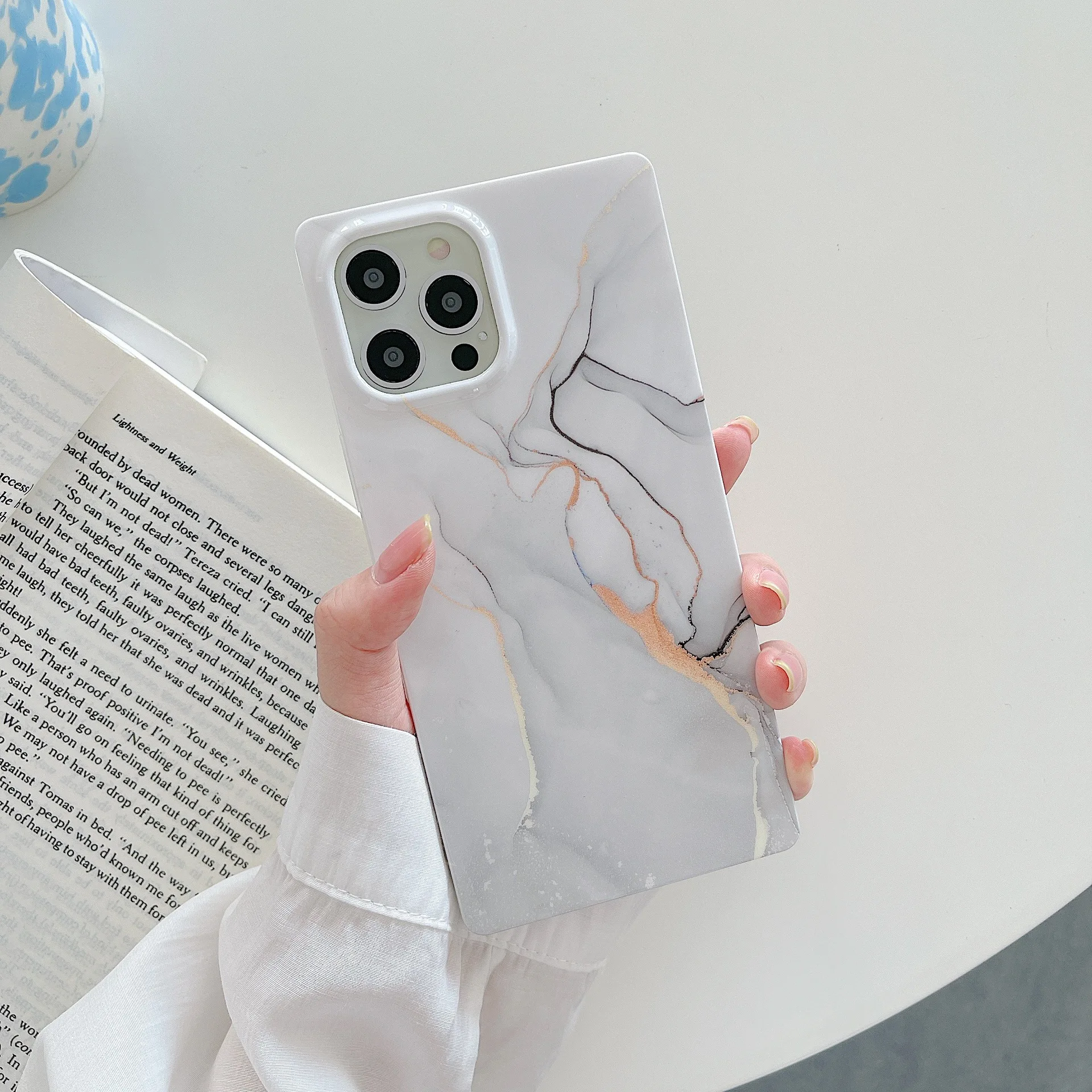 Square straight edge for apple 15promax mobile phone case iphone14 marble all-inclusive protective case
Square straight edge for apple 15promax mobile phone case iphone14 marble all-inclusive protective case