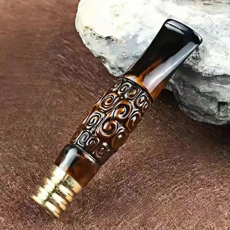 Sea Willow Cigarette Holder Double Filter Engraving Sea Willow Smoking Set Thick, Medium and Fine Three-Use Washable Gift for Men and Women Cigarette Filter Pipe
Sea Willow Cigarette Holder Double Filter Engraving Sea Willow Smoking Set Thick, Medium and Fine Three-Use Washable Gift for Men and Women Cigarette Filter Pipe
