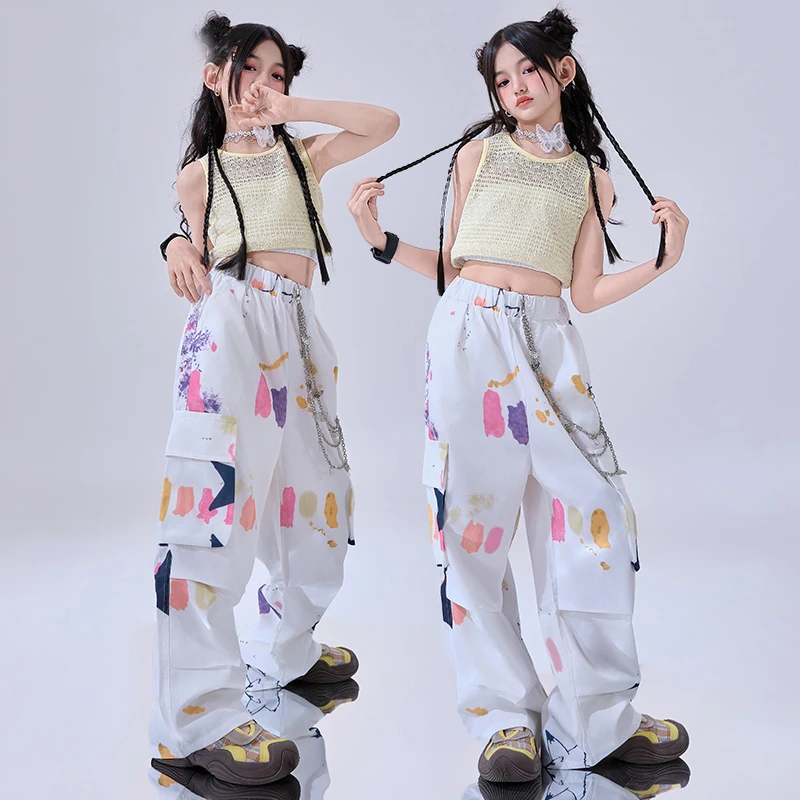 Детский дневной костюм для девочек, топы для джазовых танцев, белые брюки-карго, HJip Hop, тренировочная одежда для выступлений, уличный наряд Kpop BL15777
Детский дневной костюм для девочек, топы для джазовых танцев, белые брюки-карго, HJip Hop, тренировочная одежда для выступлений, уличный наряд Kpop BL15777
