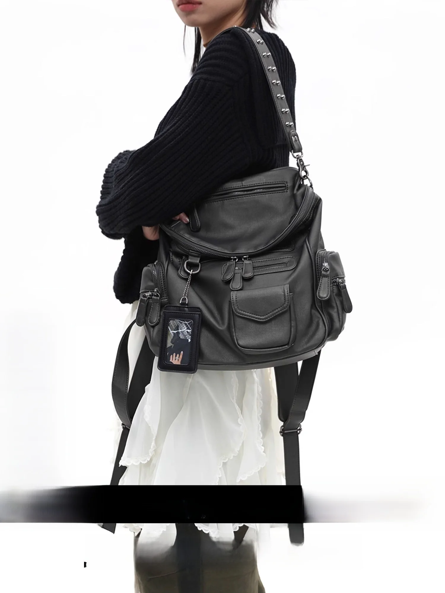 JANDRESS Original Multicolor Lincoln Motorcycle Multi-pocket Zipper Rivet Y2K Double-shoulder Single-shoulder Backpack
JANDRESS Original Multicolor Lincoln Motorcycle Multi-pocket Zipper Rivet Y2K Double-shoulder Single-shoulder Backpack