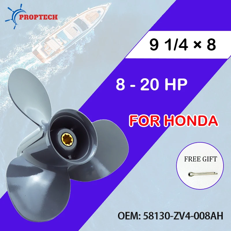 9 1/4*8 для подвесного гребного винта Honda 8 л.с., 9,9 л.с., 15 л.с., 20 л.с., лодочный двигатель, винт из алюминиевого сплава, 3 лопасти, детали морского двигателя
9 1/4*8 для подвесного гребного винта Honda 8 л.с., 9,9 л.с., 15 л.с., 20 л.с., лодочный двигатель, винт из алюминиевого сплава, 3 лопасти, детали морского двигателя
