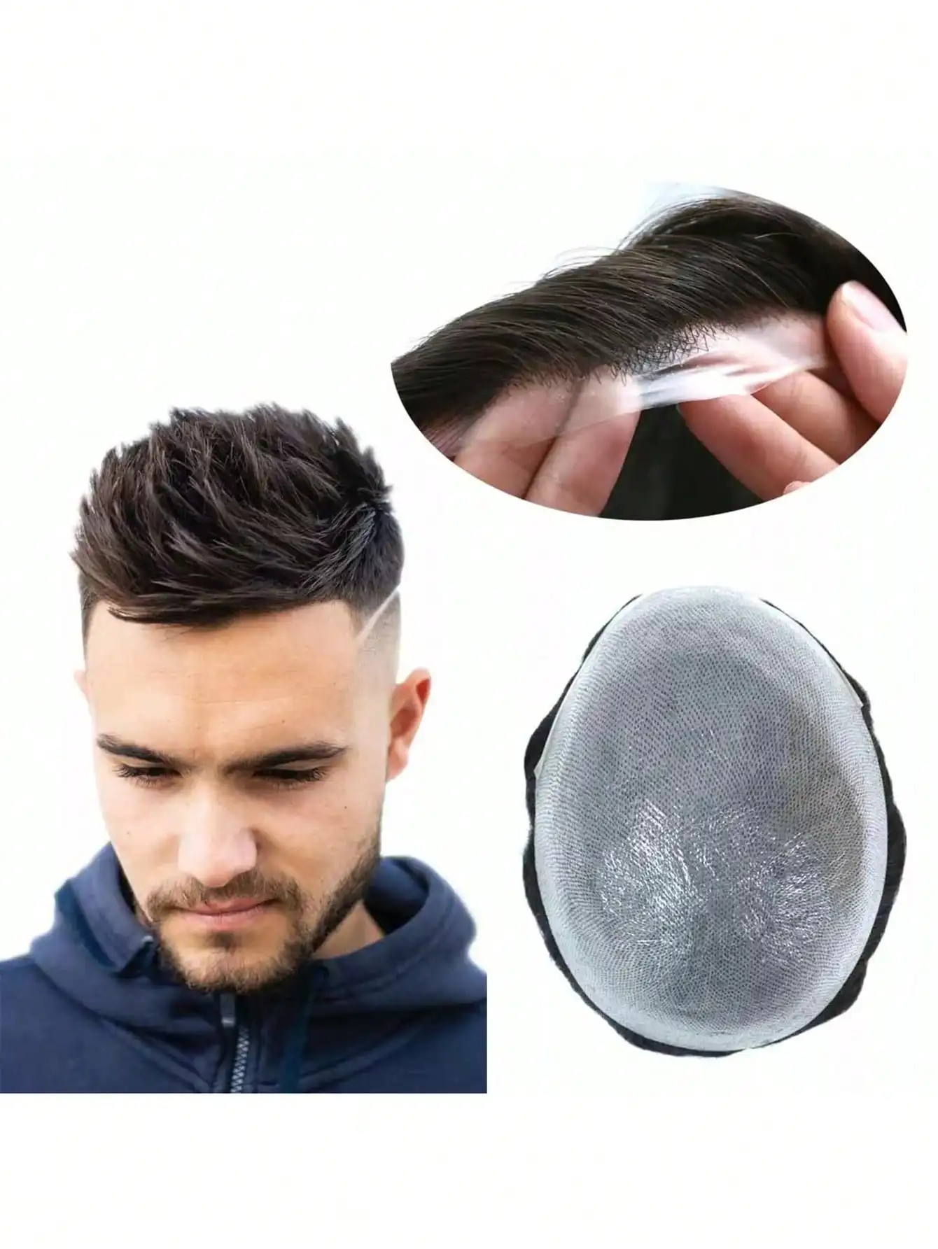 Мужской парик из натуральных человеческих волос 8x10 с тонкой основой - естественно выглядящая система замещения волос, незаметный парик для повседневного ношения
Мужской парик из натуральных человеческих волос 8x10 с тонкой основой - естественно выглядящая система замещения волос, незаметный парик для повседневного ношения