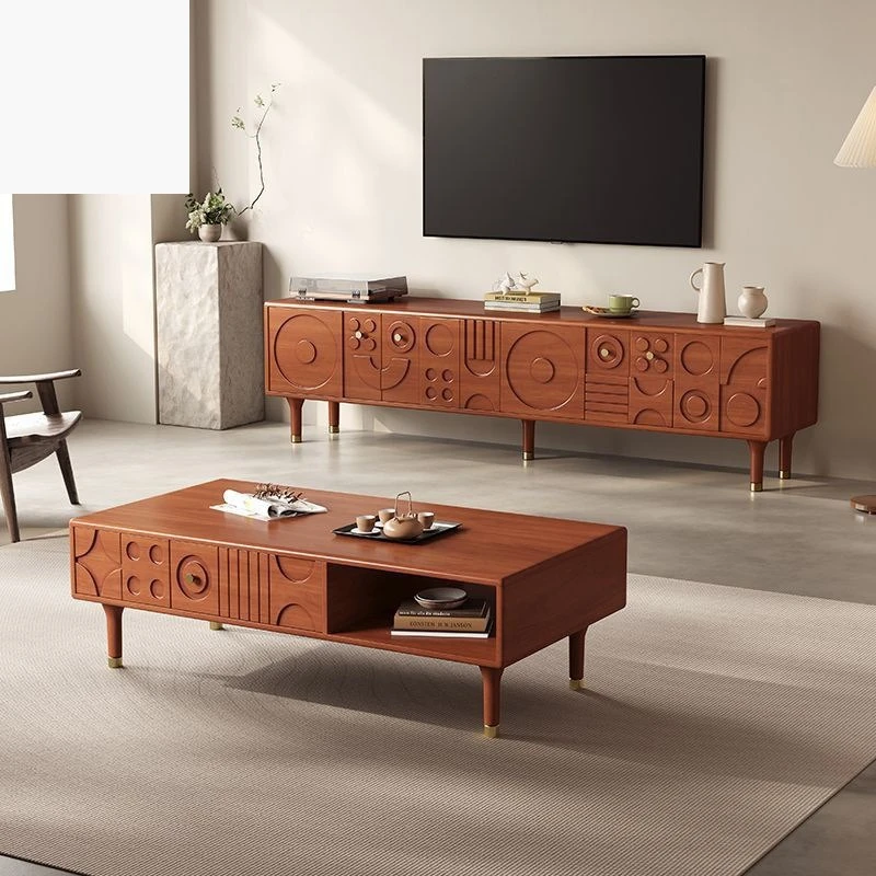 Solid wood Chinese TV cabinet Log antique small apartment living room drawer storage carved furniture
Solid wood Chinese TV cabinet Log antique small apartment living room drawer storage carved furniture