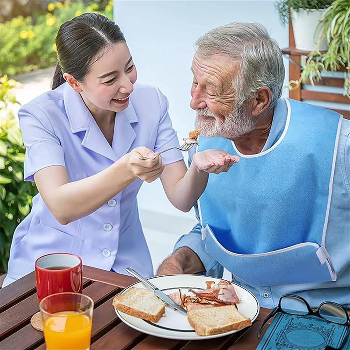A008 Adult Bib Dining Apron with Pockets Reusable Elderly Eating Protection Aid Unisex
A008 Adult Bib Dining Apron with Pockets Reusable Elderly Eating Protection Aid Unisex