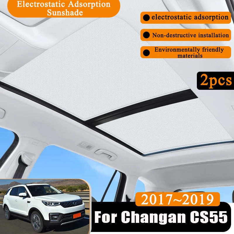 Sunroof Sticker For Changan CS55 2017 2018 2019 Car Electrostatic Adsorption Sunshade Skylight Shading Suede Anti-UV Accessories
Sunroof Sticker For Changan CS55 2017 2018 2019 Car Electrostatic Adsorption Sunshade Skylight Shading Suede Anti-UV Accessories