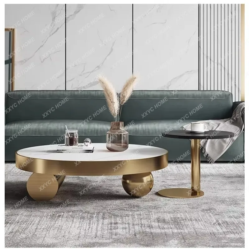 YDZ Luxury Round Coffee Table Simple Modern Stainless Steel Coffee Tables Creative Center Home Furniture
YDZ Luxury Round Coffee Table Simple Modern Stainless Steel Coffee Tables Creative Center Home Furniture