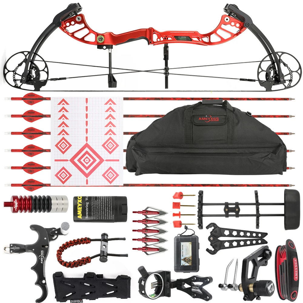 40-75lbs Compound Bow Arrow Set CNC Alloy Archery Arrow Speed 350fps Left/Right Hand Outdoor Bow Targeting Hunting Shooting
40-75lbs Compound Bow Arrow Set CNC Alloy Archery Arrow Speed 350fps Left/Right Hand Outdoor Bow Targeting Hunting Shooting