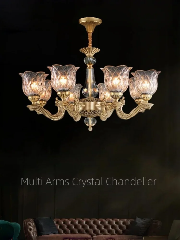 French Copper Pendant Light, LED Ceiling Chandelier 110V-220V for Living Room Bedroom Dining Room, Home Decor Lighting Fi
French Copper Pendant Light, LED Ceiling Chandelier 110V-220V for Living Room Bedroom Dining Room, Home Decor Lighting Fi
