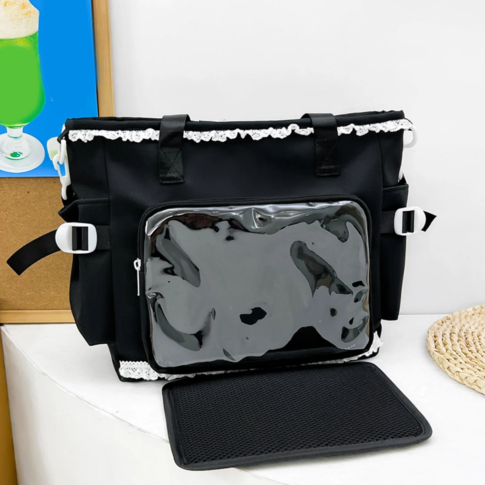 Women Y2K Ita Shoulder Bag Large Capacity Kawaii Lace Itabag Adjustable Straps Preppy Messenger Bags Travel Date Work Handbags
Women Y2K Ita Shoulder Bag Large Capacity Kawaii Lace Itabag Adjustable Straps Preppy Messenger Bags Travel Date Work Handbags