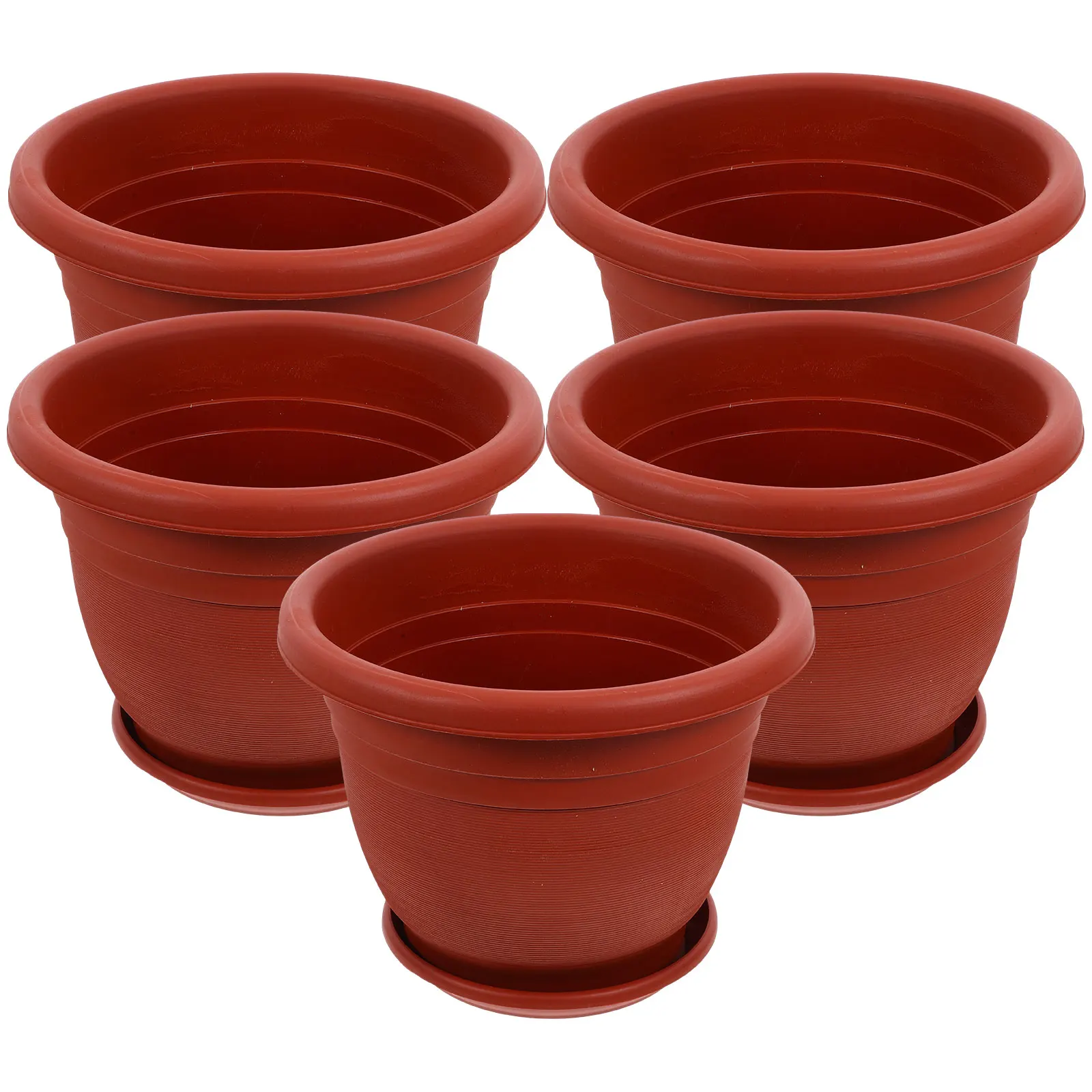 5Sets Red Plastic Plant Pot Thickened Design Garden Flower Pot For Home Decoration Window Sill Planting
5Sets Red Plastic Plant Pot Thickened Design Garden Flower Pot For Home Decoration Window Sill Planting
