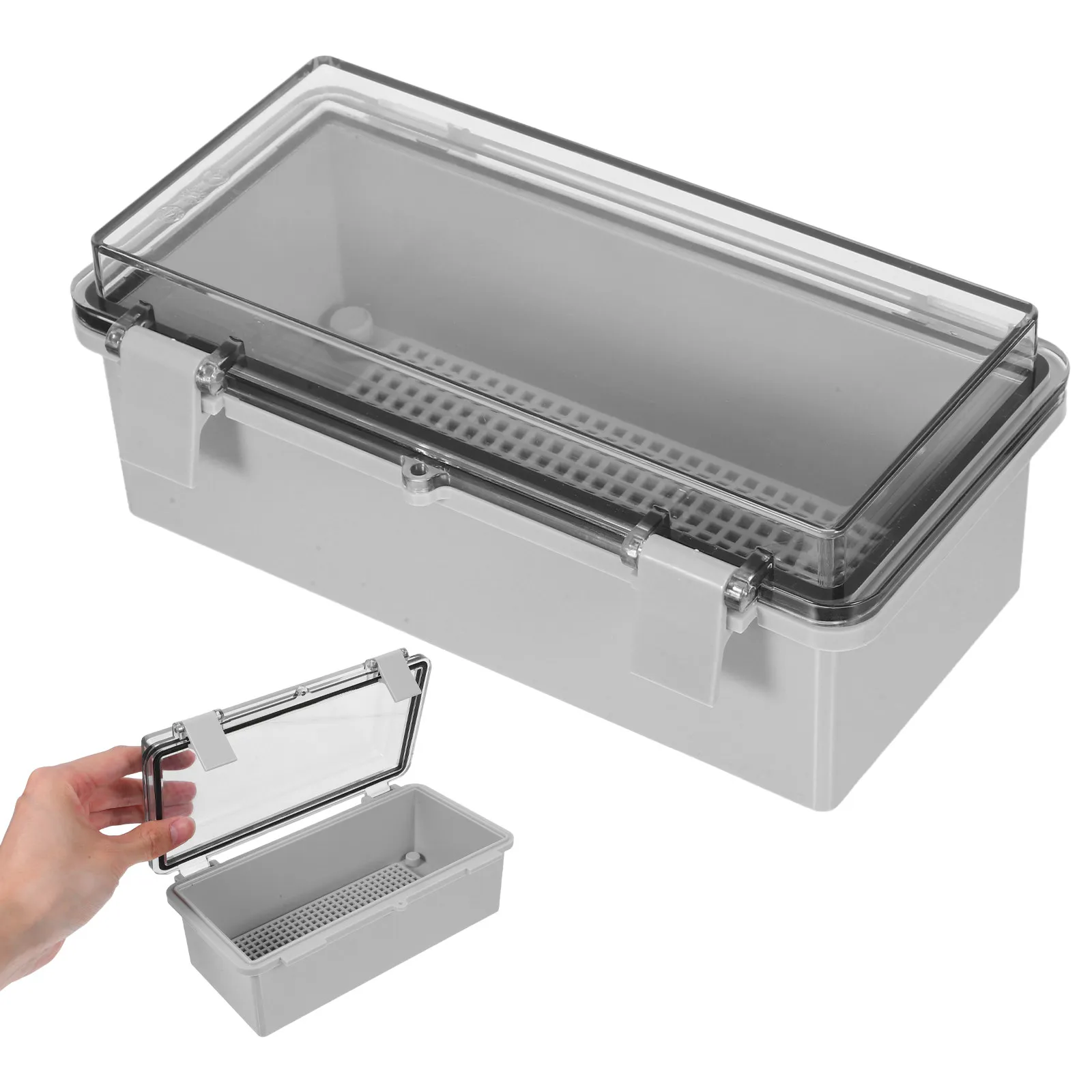 Outdoor Waterproof Junction Box 19.9x9.9cm Weatherproof Enclosure Electrical Cable Management Garden Lighting Construction Site
Outdoor Waterproof Junction Box 19.9x9.9cm Weatherproof Enclosure Electrical Cable Management Garden Lighting Construction Site