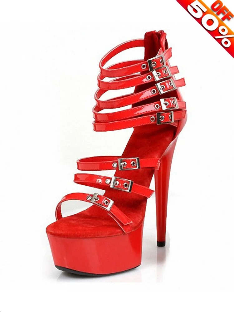 Open Toe Exotic high heel sandals cross strap buckle platform dance shoes pole dance gothic 15cm stripper 6 inches Sexy Fetish
Open Toe Exotic high heel sandals cross strap buckle platform dance shoes pole dance gothic 15cm stripper 6 inches Sexy Fetish