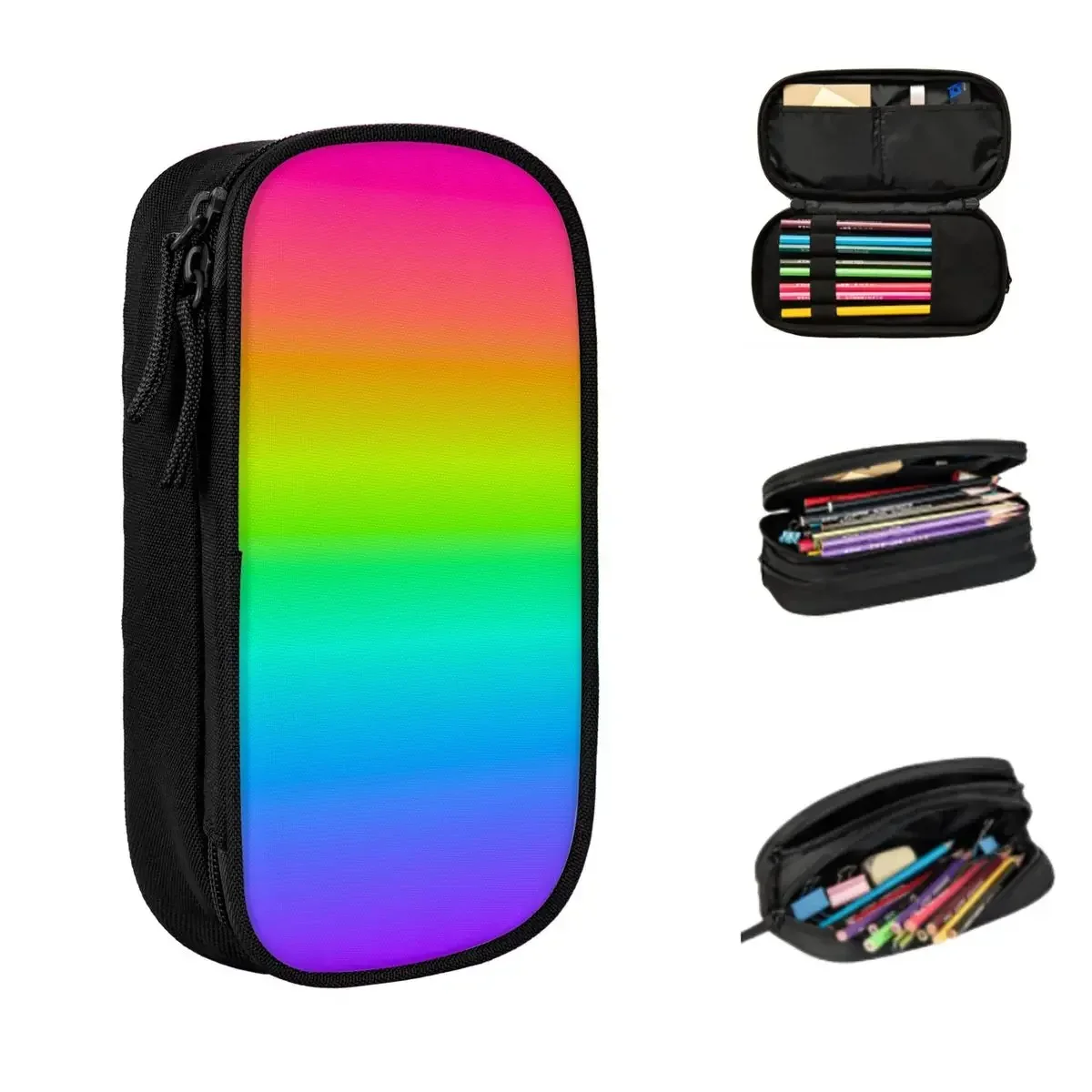 Neon Rainbow Ombre Pencil Cases Large Storage Pen Bags Pen Box Pencil Pouch For Boys Girls Students Stationery School Office
Neon Rainbow Ombre Pencil Cases Large Storage Pen Bags Pen Box Pencil Pouch For Boys Girls Students Stationery School Office