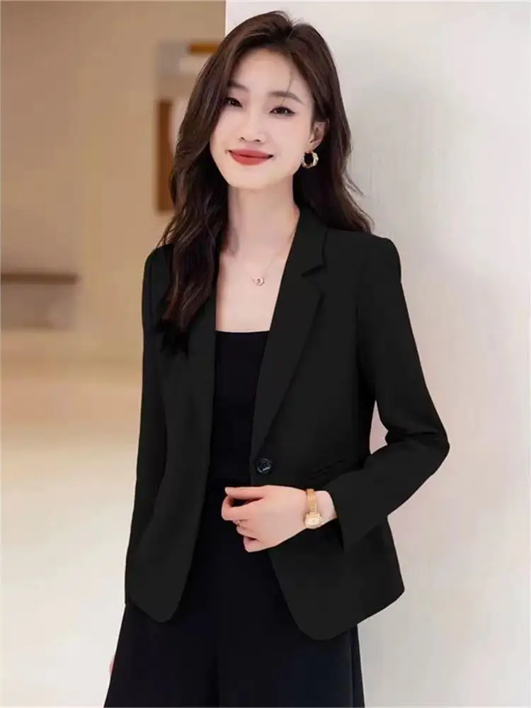 Slim Fit Casual Sle Women's Suit Jaet ort Length Long Sve CleanFit Design for Office Wear Spring Autumn New Arrival
Slim Fit Casual Sle Women's Suit Jaet ort Length Long Sve CleanFit Design for Office Wear Spring Autumn New Arrival