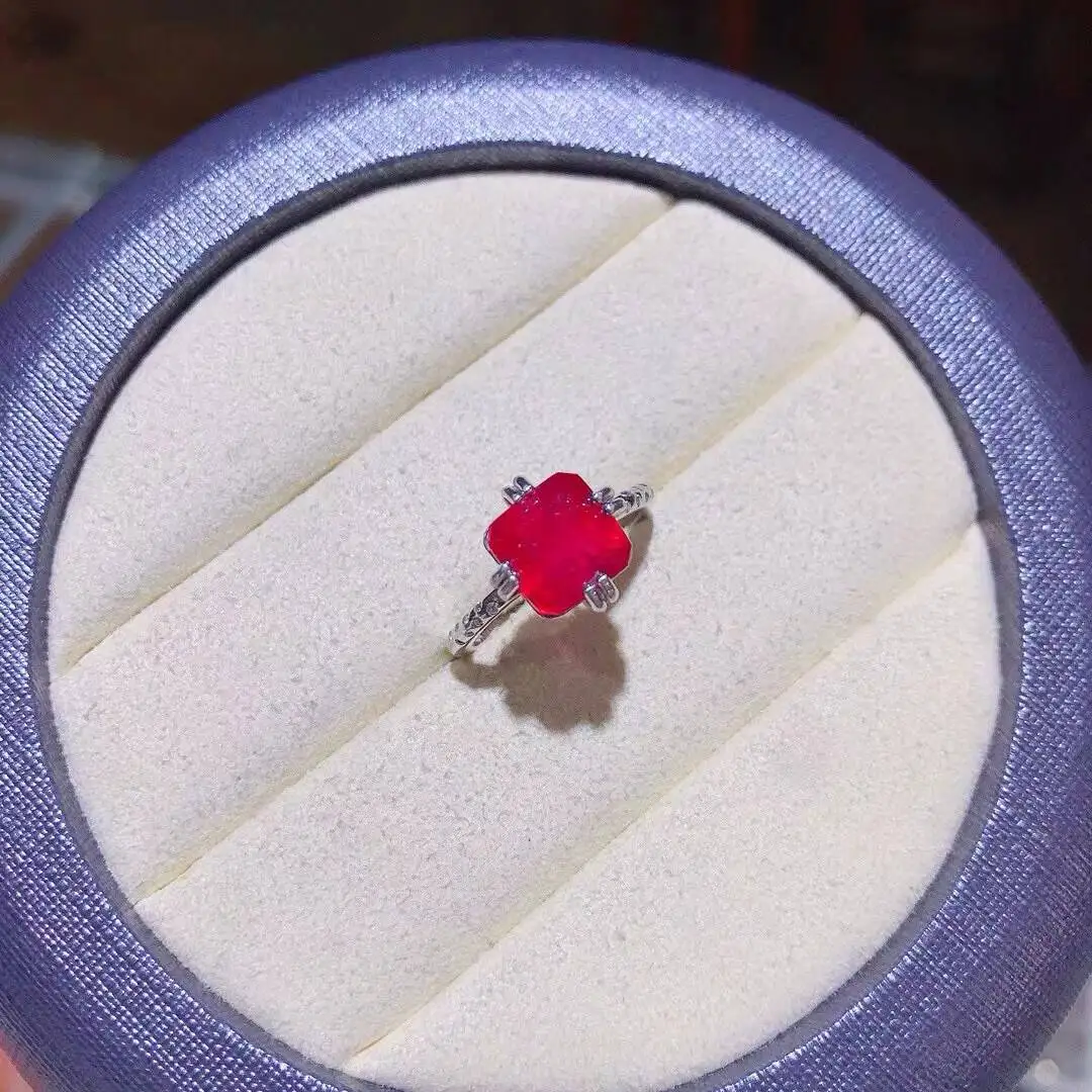 KJJEAXCMY New style Jewelry Natural Women's Ruby ring 925 silver inlay Colorful and splendid Crystal pure fire flash explosion
KJJEAXCMY New style Jewelry Natural Women's Ruby ring 925 silver inlay Colorful and splendid Crystal pure fire flash explosion