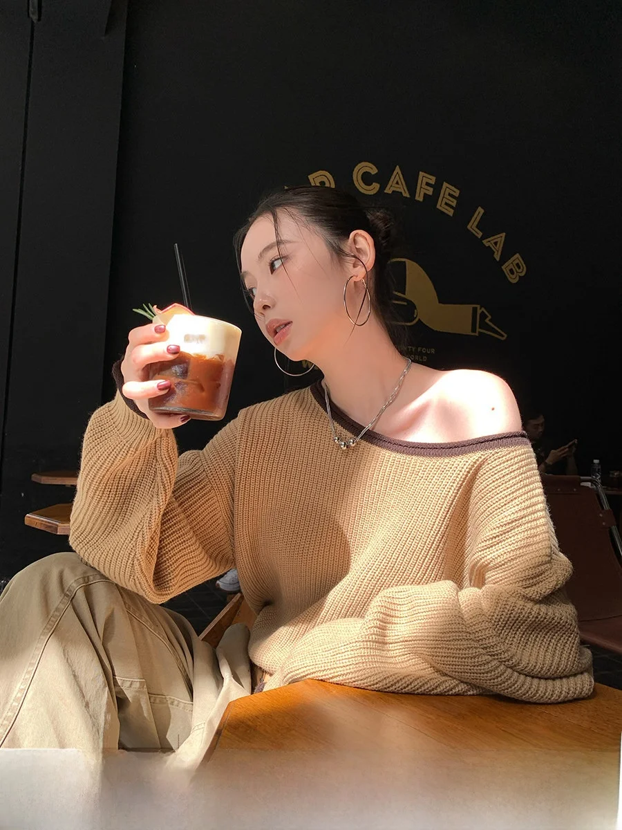 Loose Fit Color Blo Slouchy oulder Knitted Sweater Women's Autumn Winter New Sle Casual Irregular Pattern Hoodie
Loose Fit Color Blo Slouchy oulder Knitted Sweater Women's Autumn Winter New Sle Casual Irregular Pattern Hoodie