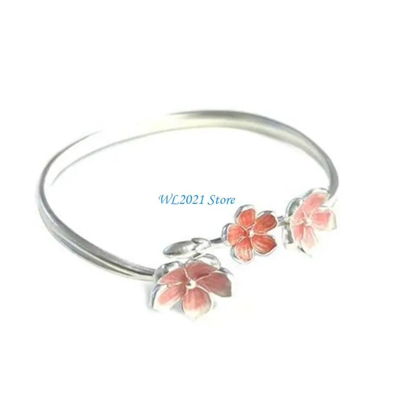 G5GC Handmade Dizzying Peach Blossom Bangle Vintage Lightweight Alloy Wrist Jewelry For Women Casual Or Formal Event
G5GC Handmade Dizzying Peach Blossom Bangle Vintage Lightweight Alloy Wrist Jewelry For Women Casual Or Formal Event