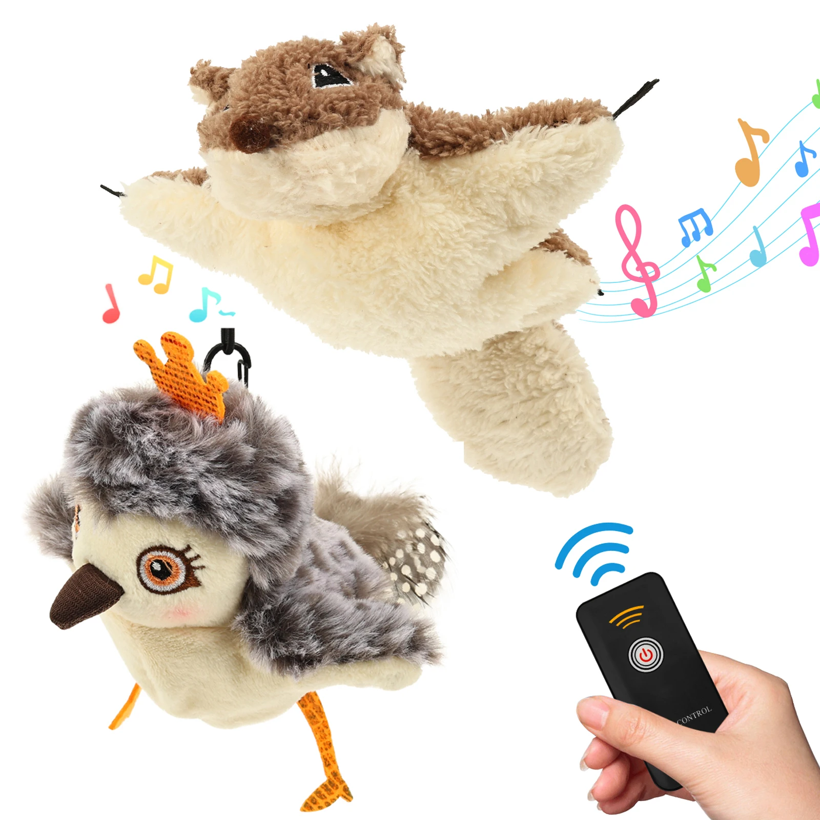 Remote Control Cat Toy Interactive Electric Rechargeable Fluttering Sparrow Realistic Bird Flapping Flying Engaging Pet Toys
Remote Control Cat Toy Interactive Electric Rechargeable Fluttering Sparrow Realistic Bird Flapping Flying Engaging Pet Toys