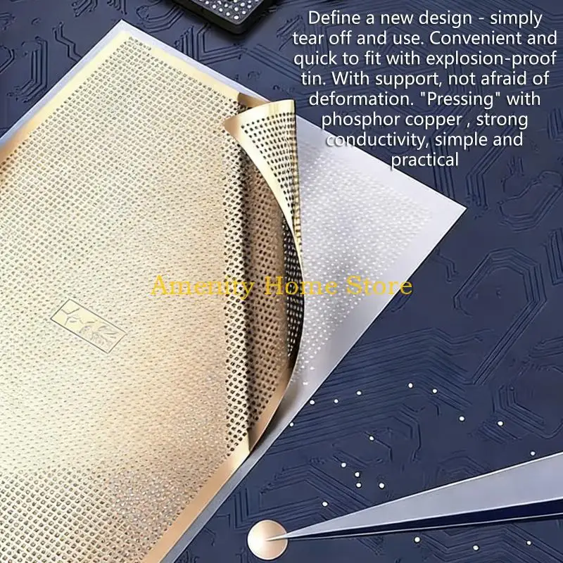 F26C Durability Copper Welding Mat Explosionproof Gasket AntiBlast Design For Smartphone Board Fixing Precise Soldering Job
F26C Durability Copper Welding Mat Explosionproof Gasket AntiBlast Design For Smartphone Board Fixing Precise Soldering Job