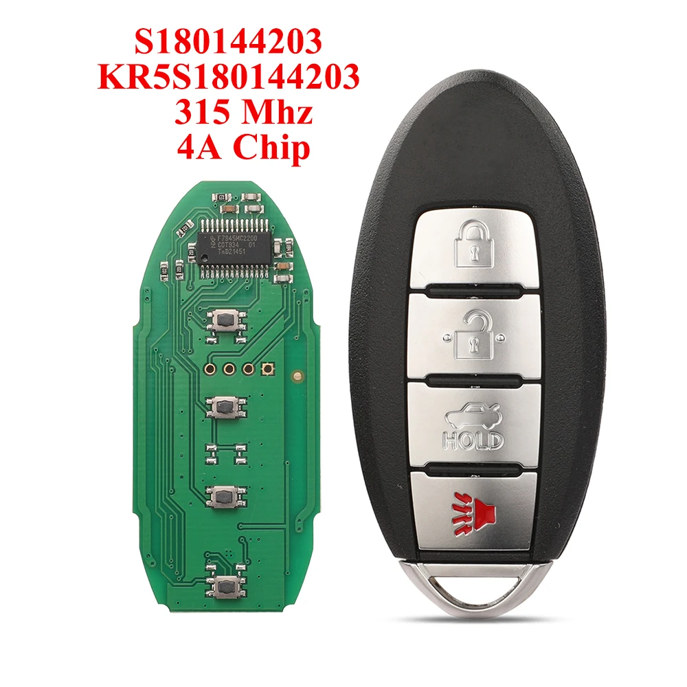 Новый автомобильный ключ-пульт jingyuqin S180144203 KR5S180144203 для Infiniti Q50 2014-2015, 315 МГц, чип 4A, Smart Control
Новый автомобильный ключ-пульт jingyuqin S180144203 KR5S180144203 для Infiniti Q50 2014-2015, 315 МГц, чип 4A, Smart Control