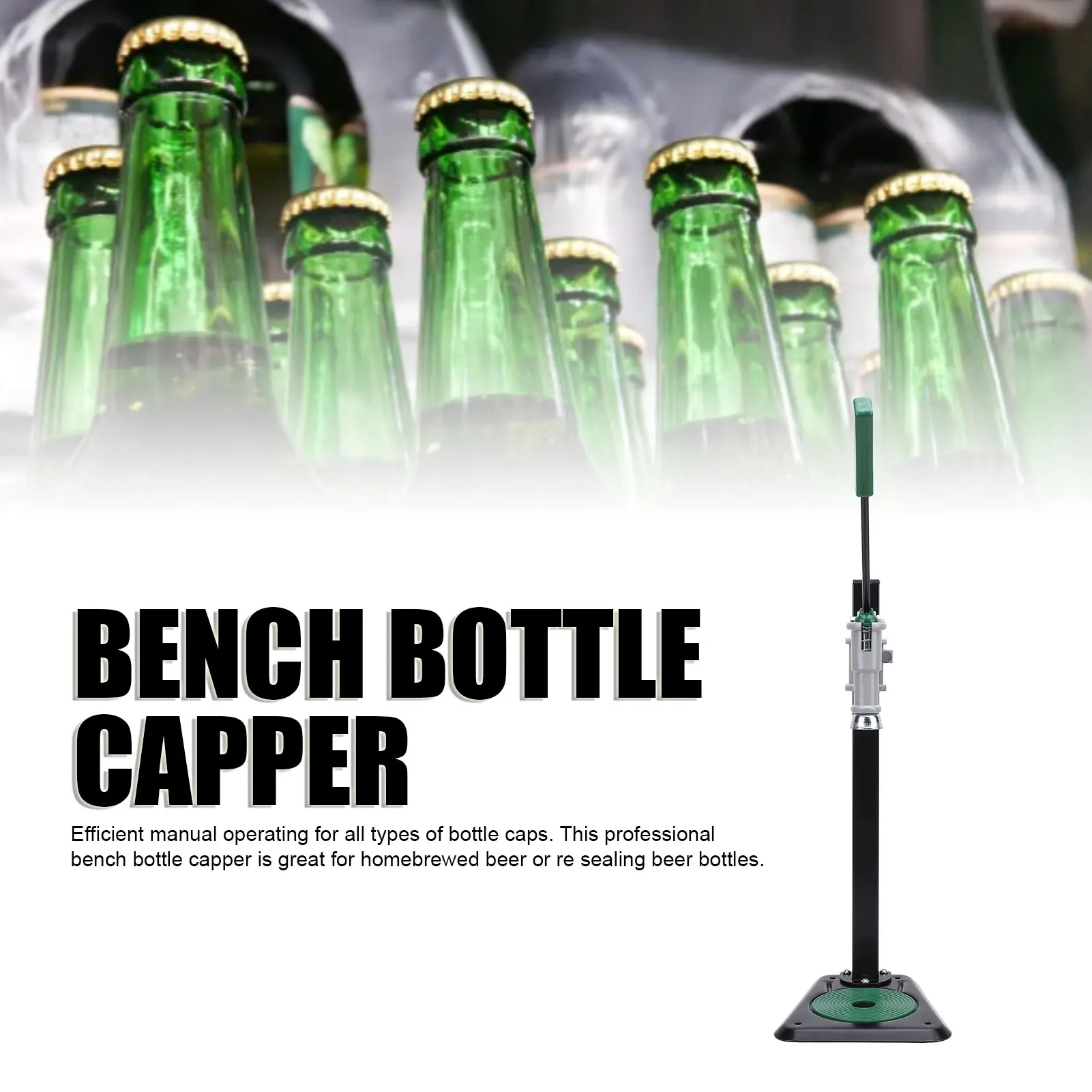Manual Bottle Capper Manual Bottle Capping Machine for Home Brewing Sturdy Design Easy Operation Perfect for Beer Carbonated
Manual Bottle Capper Manual Bottle Capping Machine for Home Brewing Sturdy Design Easy Operation Perfect for Beer Carbonated