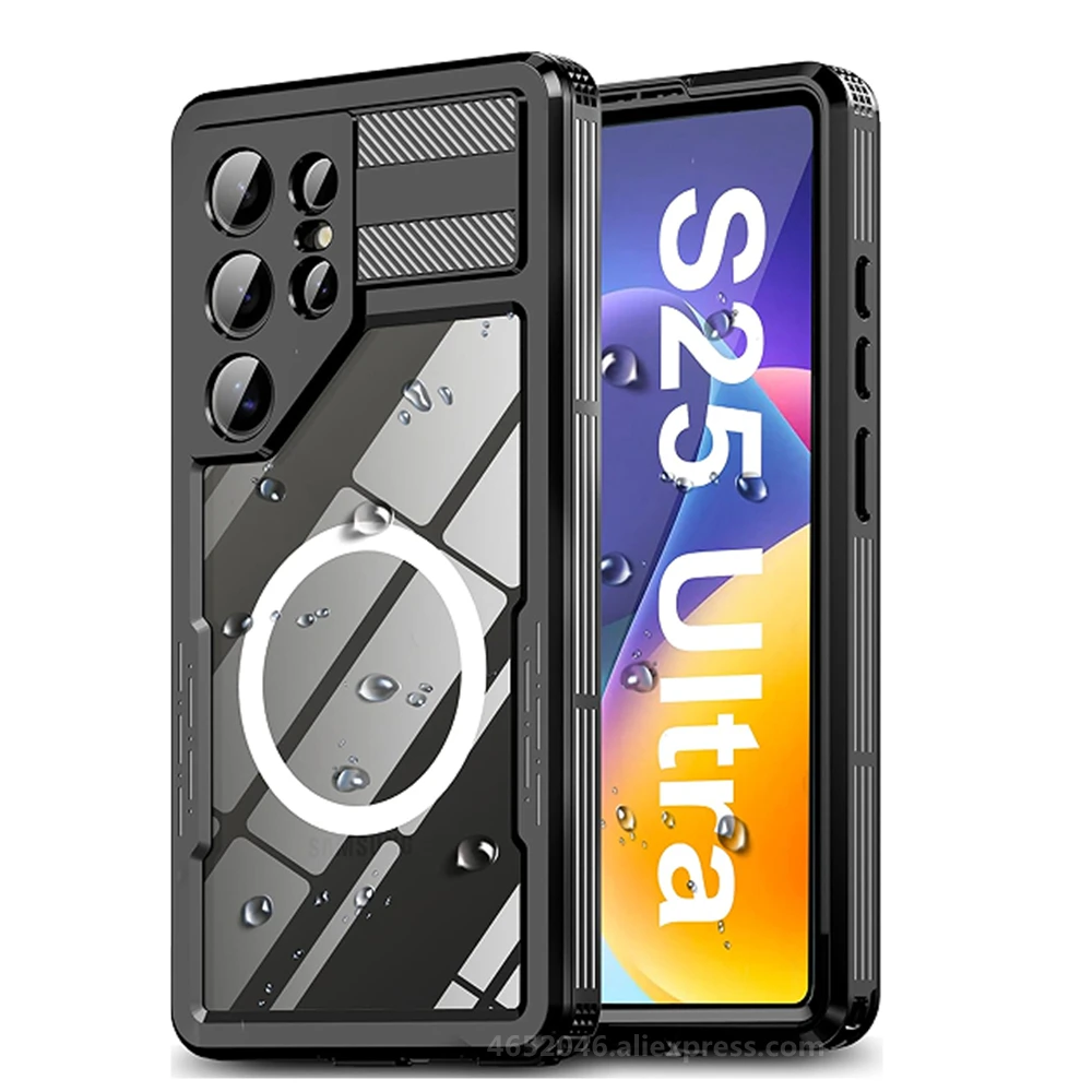 IP68 Waterproof For Samsung S25 Ultra S25 Plus Case Shockproof 360 Protective Cover For Samsung Galaxy S24 Ultra With MagSafe
IP68 Waterproof For Samsung S25 Ultra S25 Plus Case Shockproof 360 Protective Cover For Samsung Galaxy S24 Ultra With MagSafe