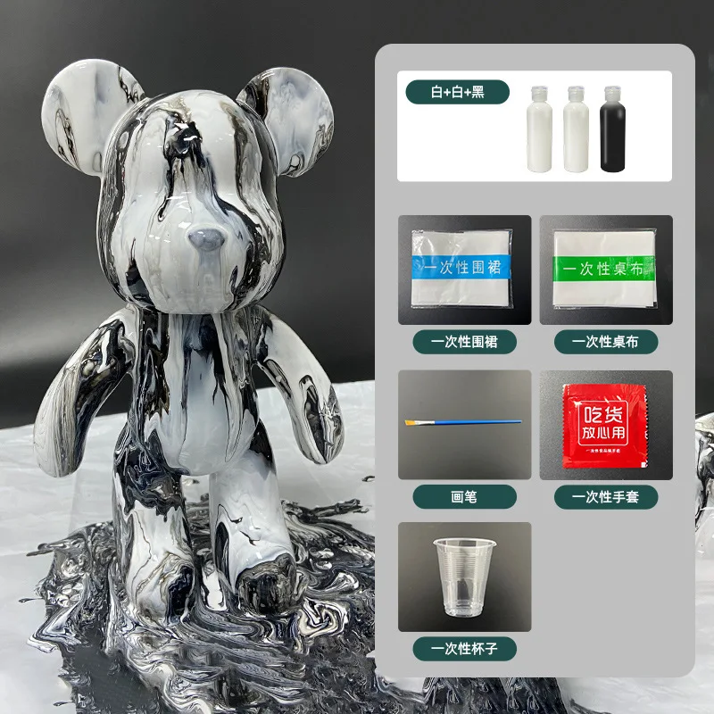23cm Diy Fluid Painting popobe bear Animal Figures DIY Handmade Graffiti Vinyl Painting Popobe Bomgom Doll Home Anime Decor
23cm Diy Fluid Painting popobe bear Animal Figures DIY Handmade Graffiti Vinyl Painting Popobe Bomgom Doll Home Anime Decor